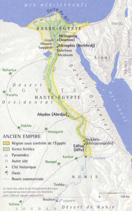 Carte de l'Ancien Empire