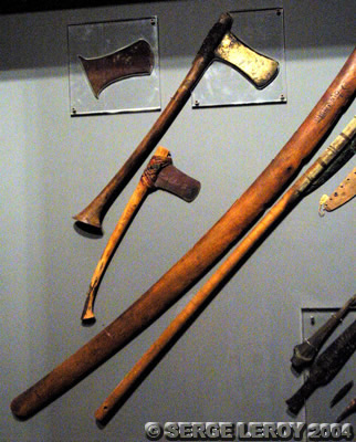 Haches et armes de guerres