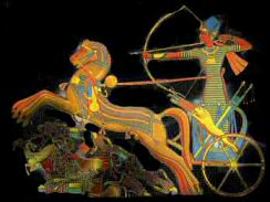 Combat de Rams�s II contre les Hittites sur les bords de l'Oronte. 