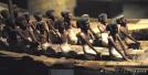 Barques c�r�moniales avec leurs rameurs