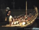 Barques c�r�moniales avec leurs rameurs