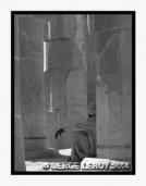 A l�ombre d�une colonne du temple d�Hatchepsout