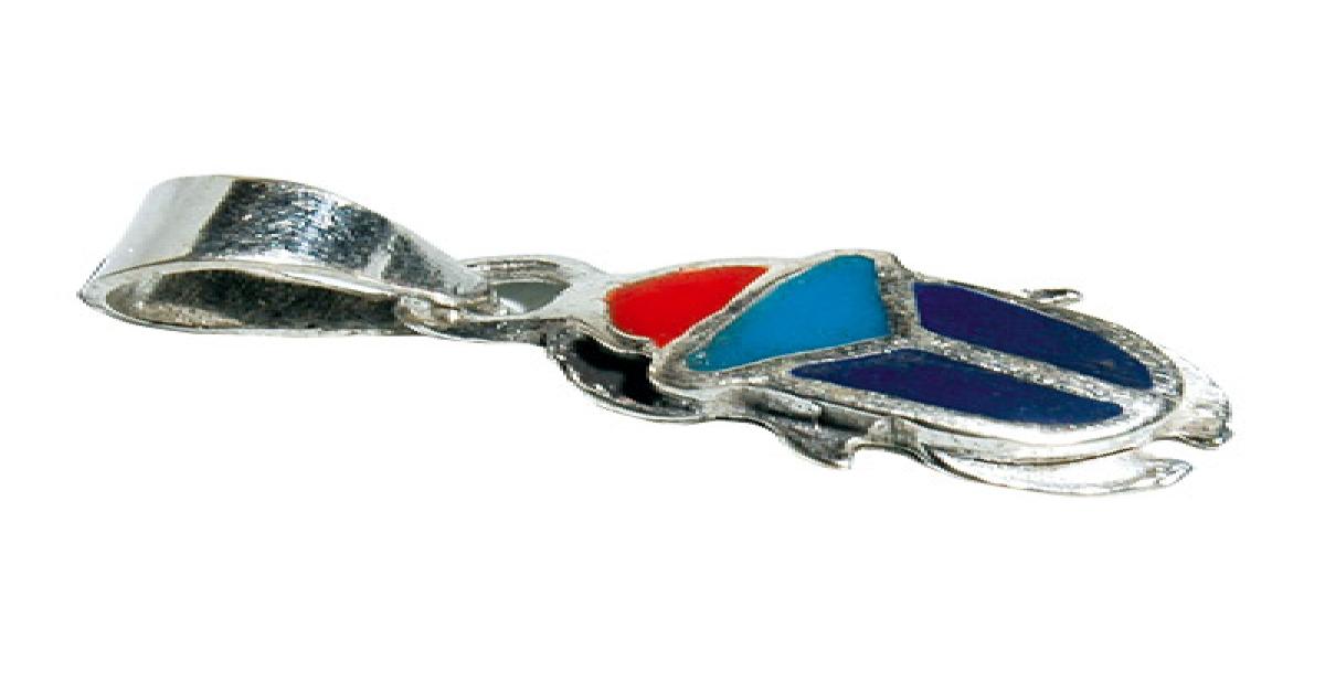 Pendentif Scarabée Articulé En Argent Sterling 925 - Modèle S5-05 - Neuf (vendeur)