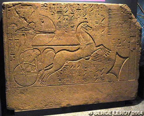 Amenhotep II sur son char