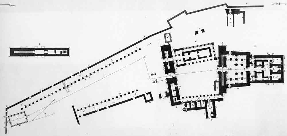 Plan du temple de Philae