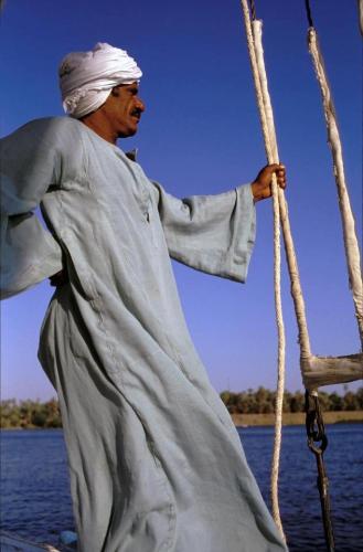 Capitaine d'une fellouque sur le Nil...