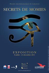 Affiche de l'exposition Secrets de momies