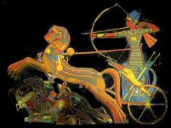 Combat de Ramsès II contre les Hittites sur les bords de l'Oronte. 