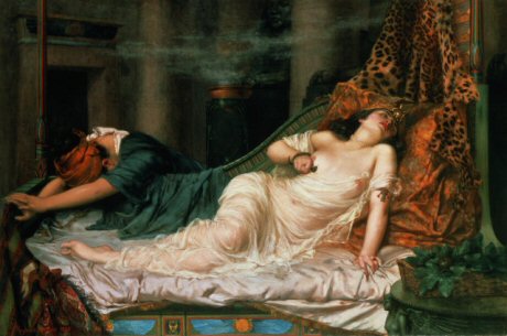 La mort de Cléopâtre, de Reginald Arthur (1892)