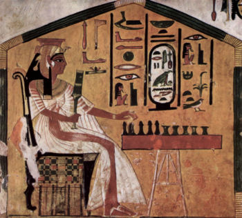 Néfertari jouant au Sénet